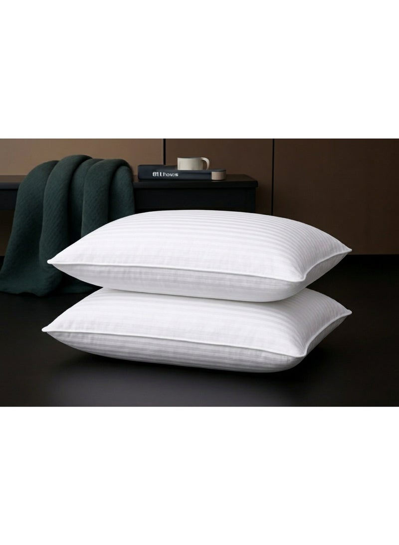 ماكسكون وسادة سرير قطعة واحدة، أنابيب مفردة للفنادق، مصنوعة من الألياف الدقيقة فائقة النعومة ومضادة للحساسية والبكتيريا، مقاس (50x70 سم) - Image 2