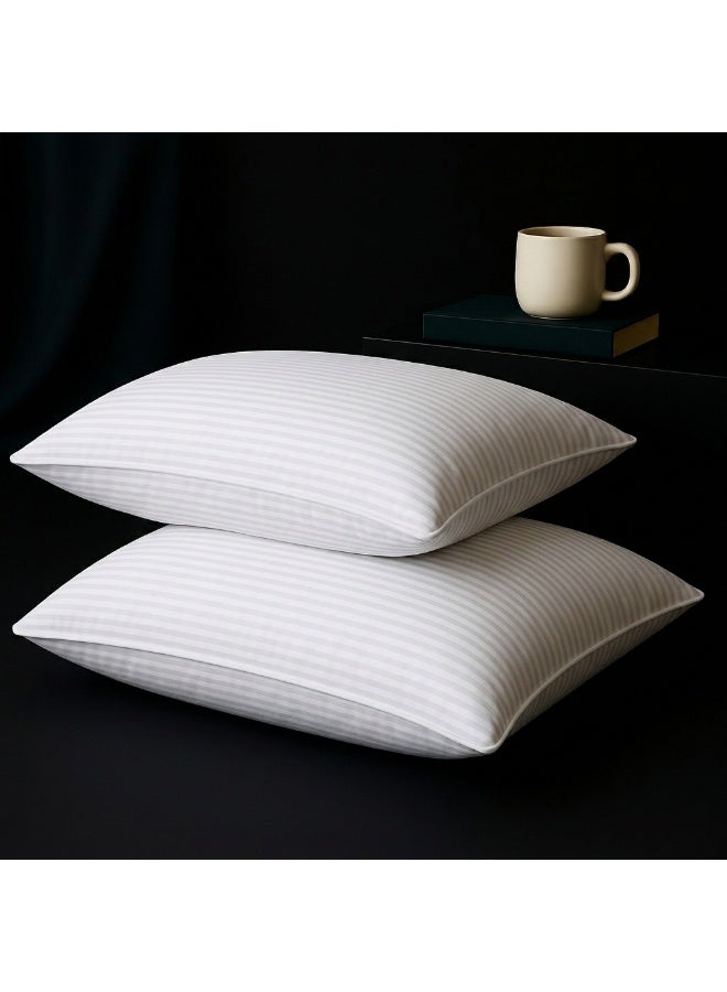 ماكسكون وسادة سرير قطعة واحدة، أنابيب مفردة للفنادق، مصنوعة من الألياف الدقيقة فائقة النعومة ومضادة للحساسية والبكتيريا، مقاس (50x70 سم) - Image 5