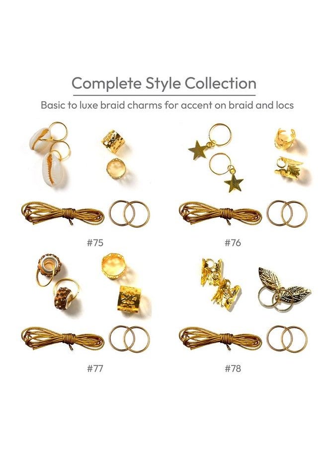 Red by Kiss Hair Jewelry For Women Braids Dreadlock A Complete Diy Kit Of Hair Charms Beads Cuffs Rings And Metallic Cords For Hair Decoration (Kit 1)  - Image 5