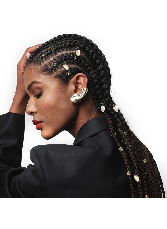 Red by Kiss Hair Jewelry For Women Braids Dreadlock A Complete Diy Kit Of Hair Charms Beads Cuffs Rings And Metallic Cords For Hair Decoration (Kit 1)  - Image 3