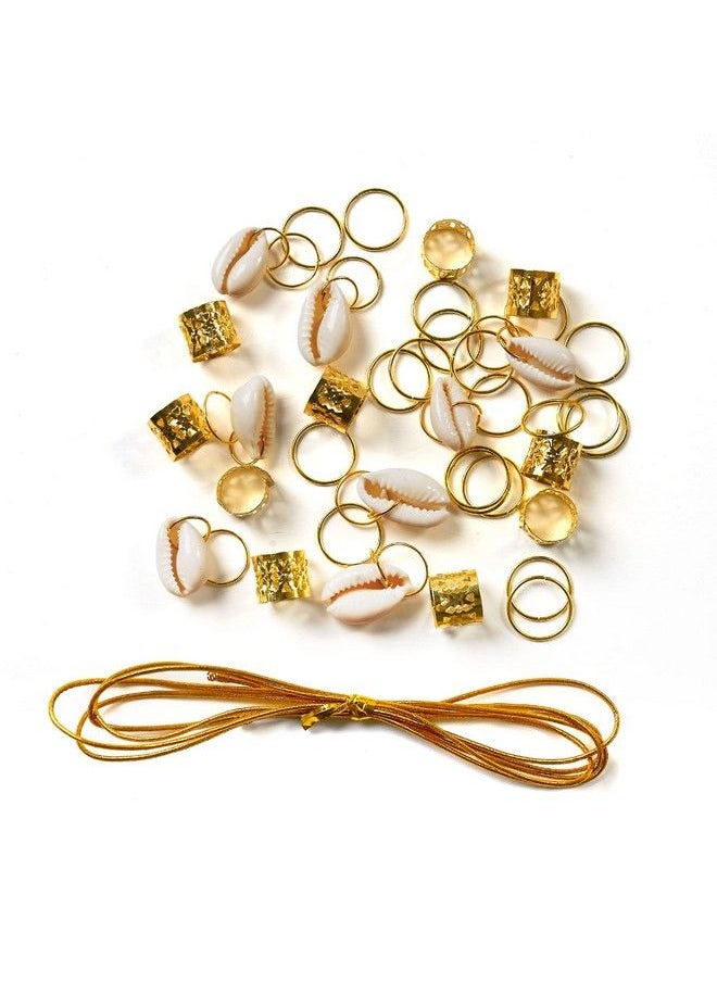 Red by Kiss Hair Jewelry For Women Braids Dreadlock A Complete Diy Kit Of Hair Charms Beads Cuffs Rings And Metallic Cords For Hair Decoration (Kit 1)  - Image 4