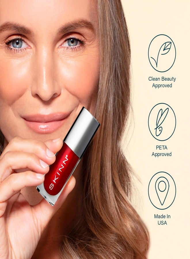 سكن زيت شفاه قرمزي لامع - يدعم إنتاج الكولاجين، وينعم الخطوط الدقيقة، ويلطف الشفاه الجافة والمتشققة - زيوت شفاه شفافة مرطبة - يحسن مرونة البشرة وملمسها وإشراقتها - فيتامين سي وعسل مانوكا - Image 5