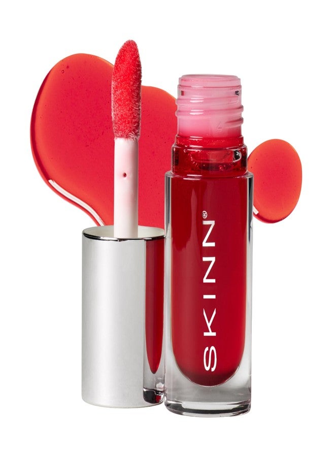 سكن زيت شفاه قرمزي لامع - يدعم إنتاج الكولاجين، وينعم الخطوط الدقيقة، ويلطف الشفاه الجافة والمتشققة - زيوت شفاه شفافة مرطبة - يحسن مرونة البشرة وملمسها وإشراقتها - فيتامين سي وعسل مانوكا - Image 1