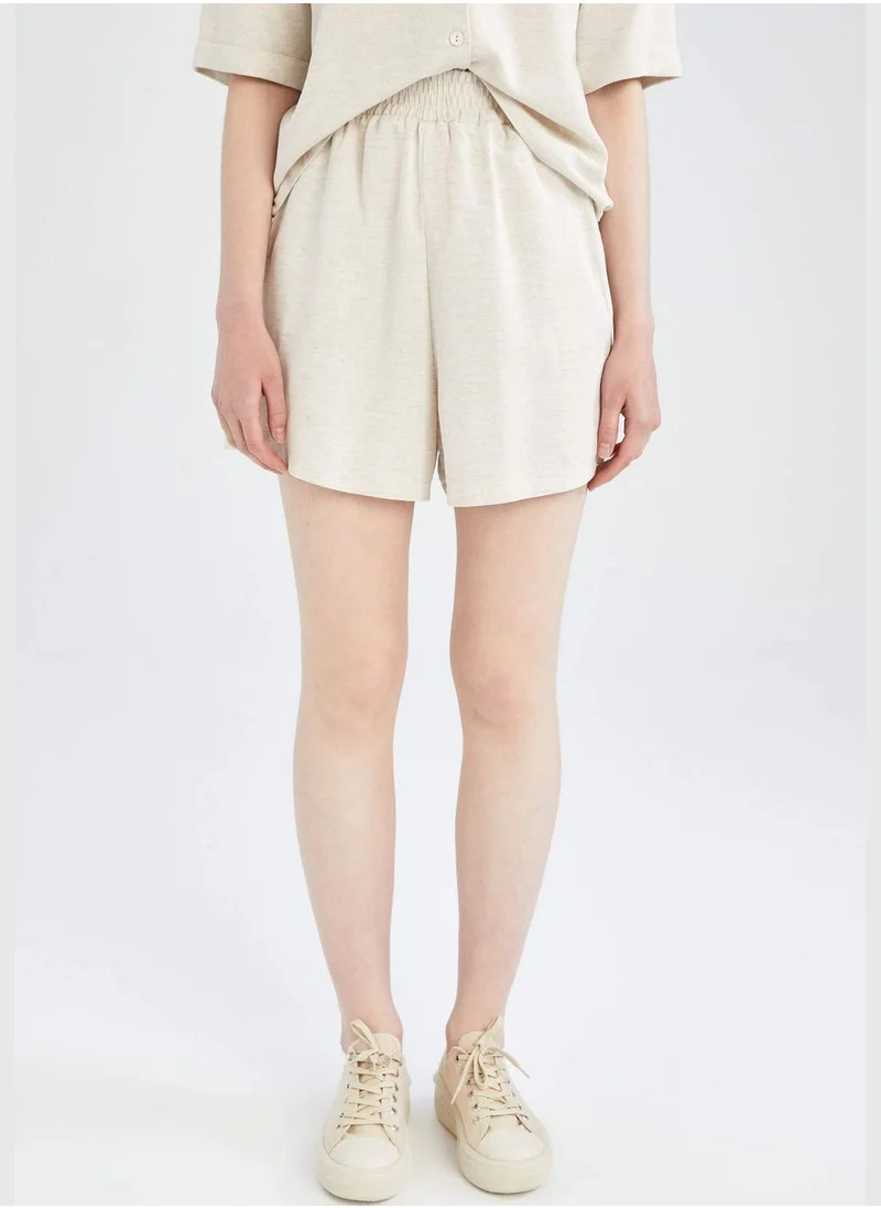 DeFacto Relax Fit Elasticated Waist Mini Short