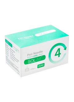 SOL-MILLENNIUM Sol M Pen Needle 32g 4mm 100 Pcs  - Image 1