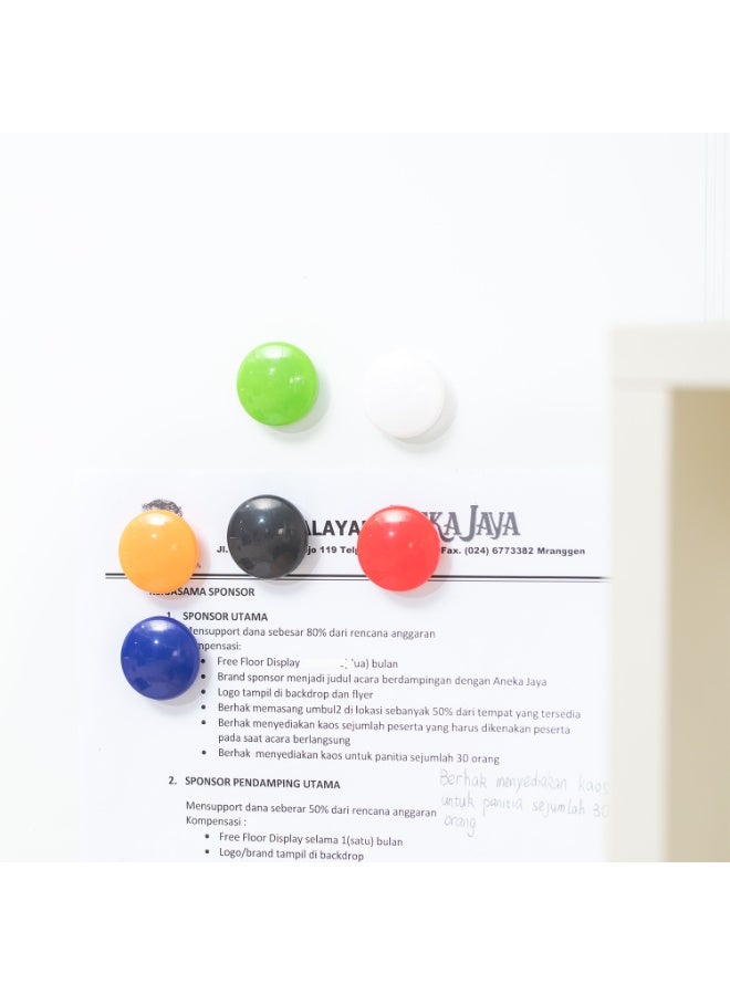 Deli 7825 Magnet 30mm -Pack-6 Assorted Colors - Image 3