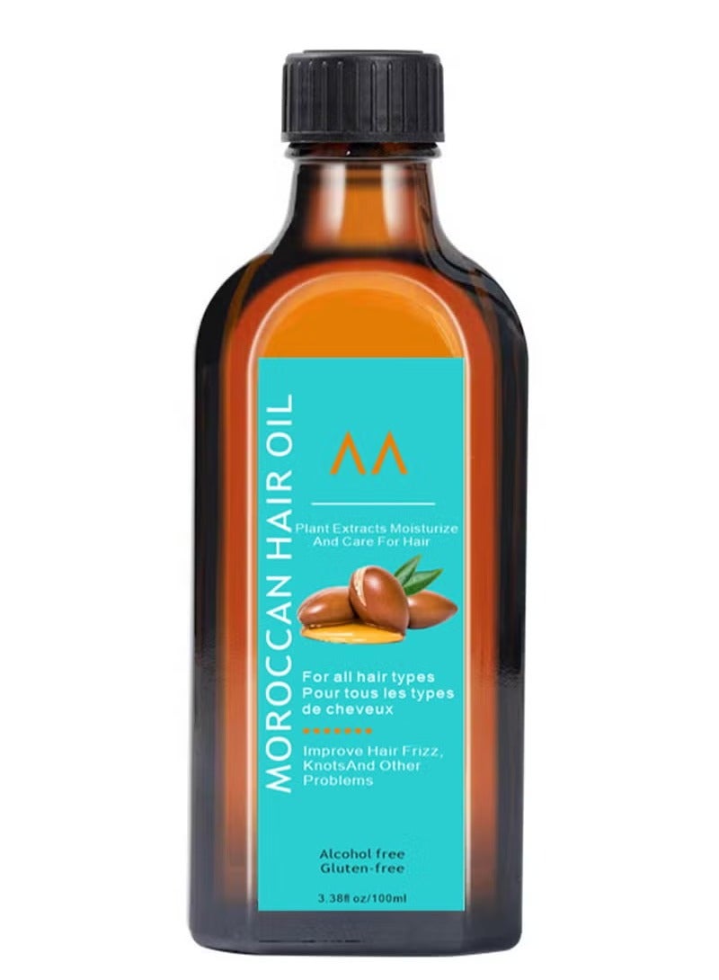 Moroccan Oil Treatment Moroccan Hair Oil, Original Argan Oil Serum, Nourish Frizzy Hair, Smooth and Shiny Hair Conditioner, for All Hair Types 100ML - Image 2