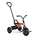 Joovy Tricycoo Fold Go Toddler Tricycle Featuring Removable Adjustable Push Handle Lockable Front Pedals HeightAdjustable Seat 3Point Safety Harness and Rear Storage Box Rorange Large - Image 3