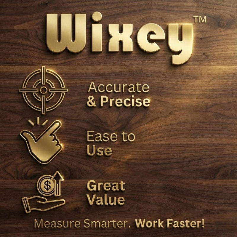 Wixey مقياس ارتفاع رقمي صغير من ويكسي - مقياس عمق رقمي سهل القراءة ومتين - أداة قياس ارتفاع دقيقة وموثوقة لآلات التوجيه ومنشار الطاولة - أدوات قياس مدمجة لمشاريع النجارة - Image 2