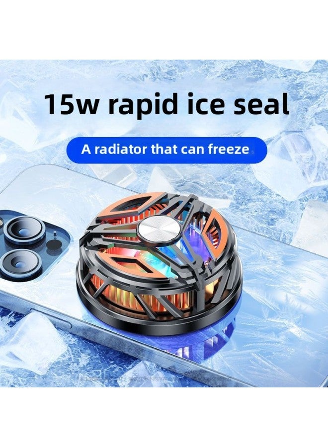 Mobile Phone Radiator Semiconductor Can Freeze Back Clip Magnetic Attraction Dual-purpose 15w Game Live Cooling Artifact-Color:[15w Icing Model] Back Clip + Magnetic Suction + Live Broadcast Screw Hole + Vapor Chamber - Image 2