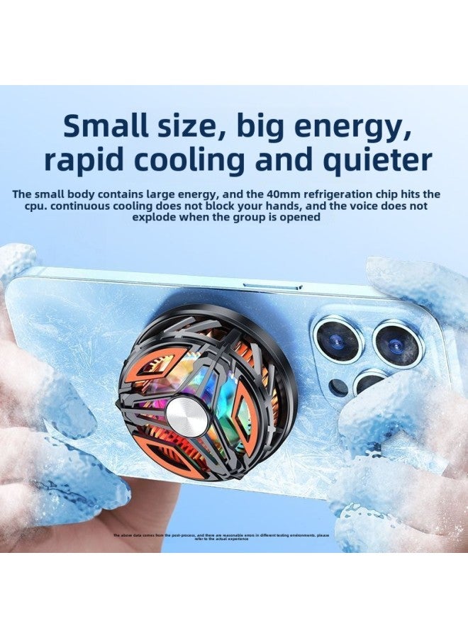 Mobile Phone Radiator Semiconductor Can Freeze Back Clip Magnetic Attraction Dual-purpose 15w Game Live Cooling Artifact-Color:[15w Icing Model] Back Clip + Magnetic Suction + Live Broadcast Screw Hole + Vapor Chamber - Image 3