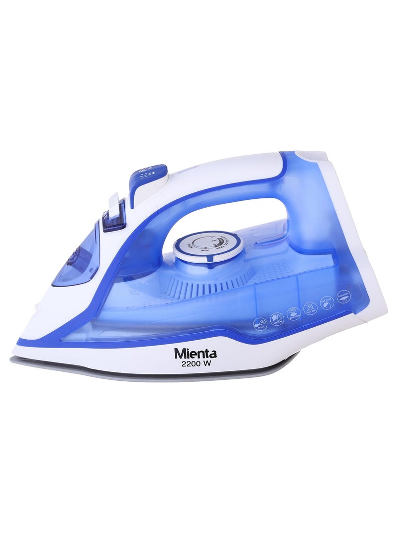 Mienta Mienta Steam Iron 2200W White*Blue SI181438A 