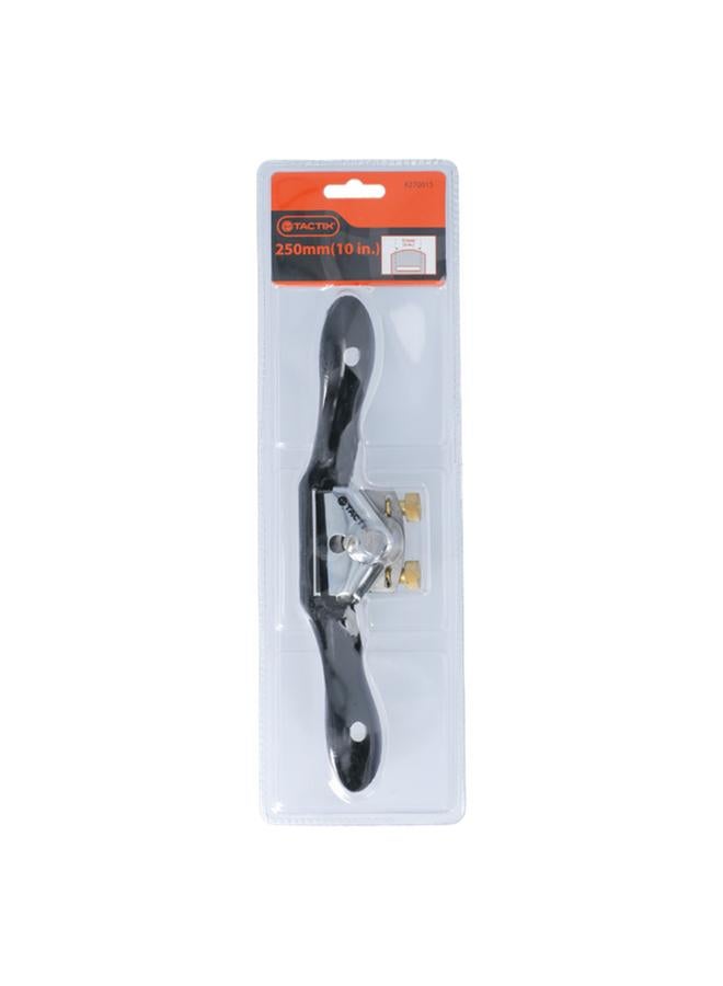 Tactix Epoxy-Coated Carbon Steel Durable and Sturdy Spokeshave Black 10inch - Image 1