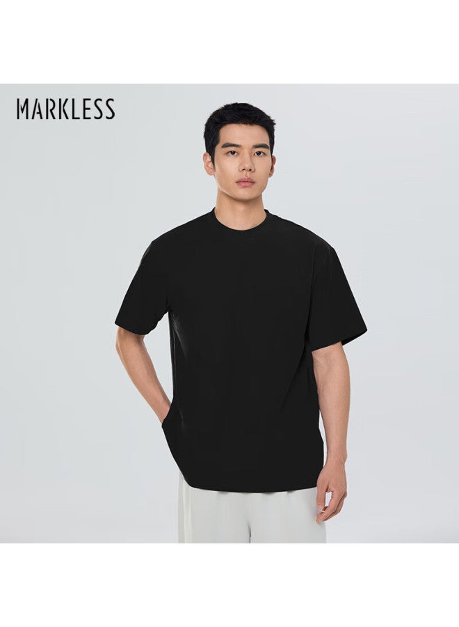 Markless 7a Antibacterial T-shirt For Men, Loose-fitting Short Sleeve For Summer, 3645 Starry Sky Black New Size L - Image 1