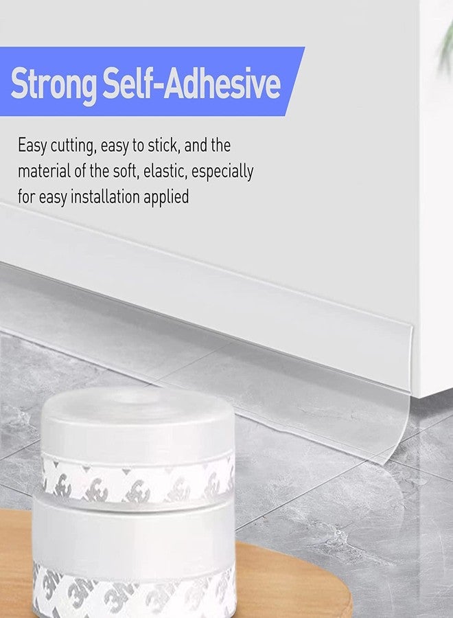 Grofilo 2 Meter Draught Excluder Tape Self Adhesive Door Bottom for Doors Window Windproof Dust-Proof Soundproof (Pack Of 1) - Image 2