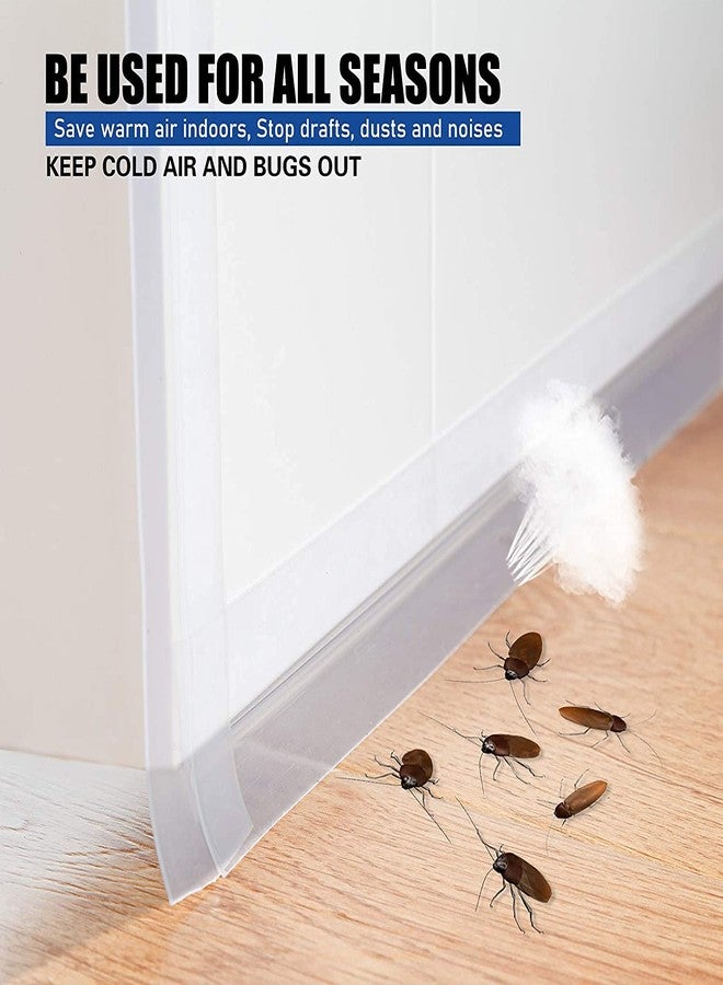 Grofilo 2 Meter Draught Excluder Tape Self Adhesive Door Bottom for Doors Window Windproof Dust-Proof Soundproof (Pack Of 1) - Image 4