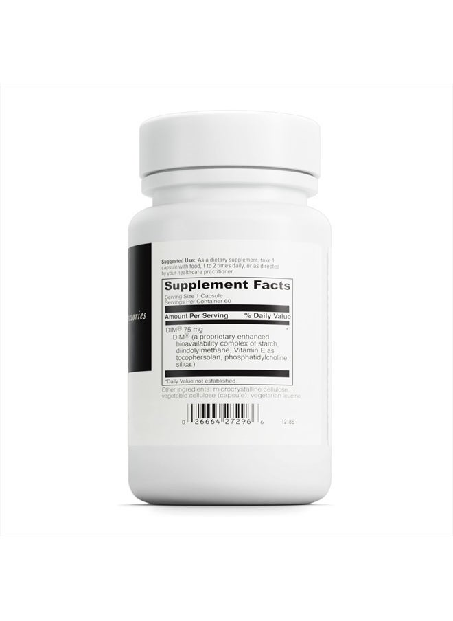 Davinci Labs DimPro - Dietary Supplement to Support Hormonal Balance in Men & Women - with Vitamin E and More - Vegetarian - Soy-Free - Gluten-Free - 60 Capsules  - Image 2
