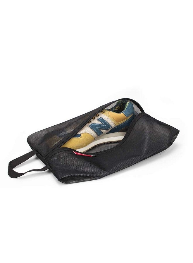 pack all pack all Shoe Bag for Travel, Water-Resistant Shoe Pouch for Gym, Odor-Resistant Soccer Cleats Bag for Sport (Black, 2-Pack) - Image 4