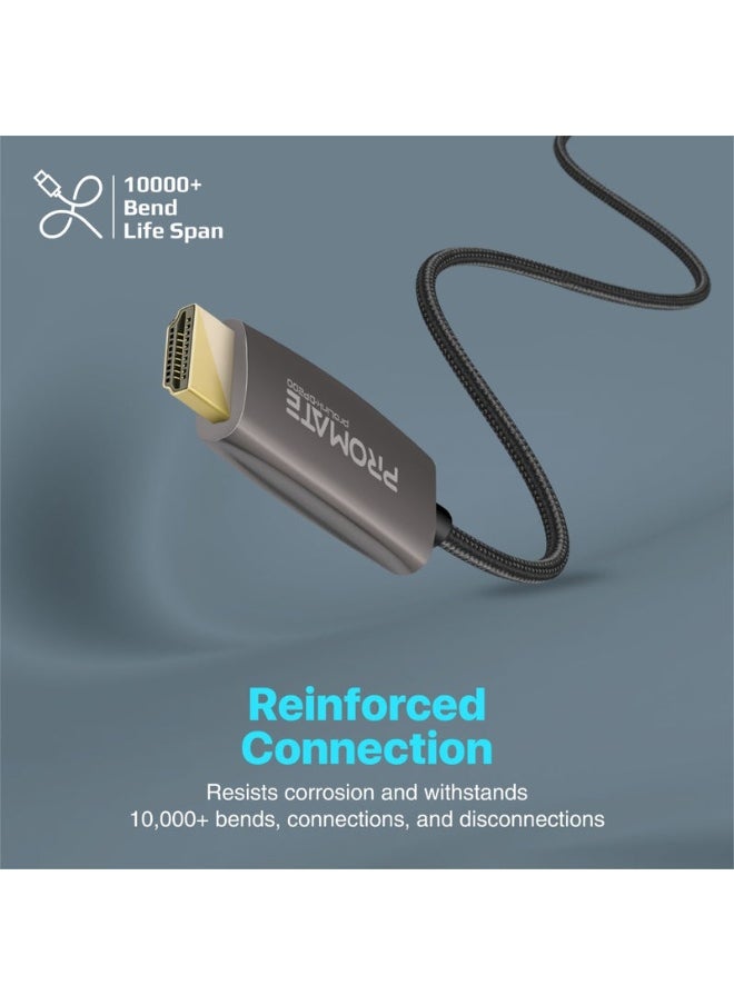 Promats - كابل Promate ProLink-DP200 عالي الدقة 4K@60Hz DisplayPort إلى HDMI® - Image 1
