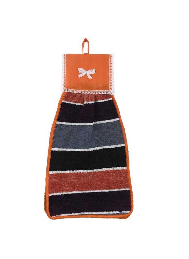 Kuber Industries Kuber Industries Cotton Napkin | Washbasin Hanging Napkin | Kitchen Towel with Ties | Napkin for Kitchen | Napkin for Bathroom | Lining Hand Towel for Kitchen | Pack of 4 | Multicolor - Image 4