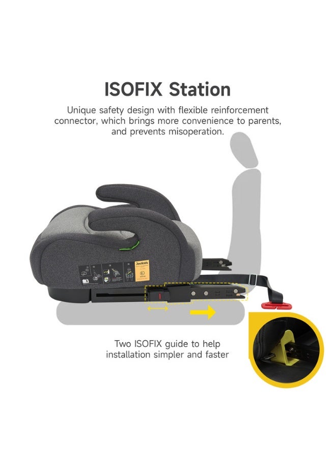 Jovikids مقعد سيارة محمول أوهُو I-Size مع ISOFIX، 125 - 150 سم (المجموعة 2/3، 6-12 سنة، ECE R129) - Image 3
