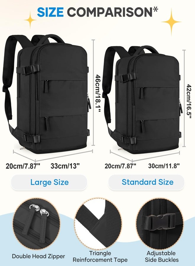 coofay Casual Backpack Traveling Backpack, A-black, Expandable, Modern - Image 4