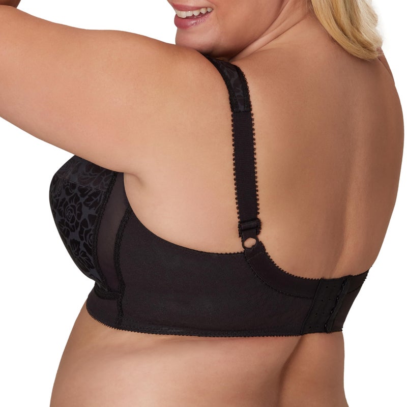 Playtex Women's Plus Size 18 Hour Original Comfort Strap Bra #4693, Black, 38 D - Image 2
