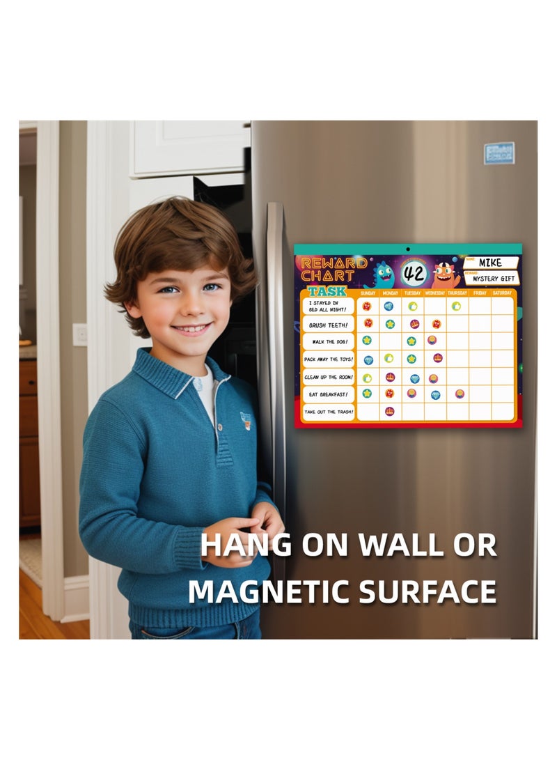 Reward Chart System,Pad with 26 Chores Chart for Kids, 3000+ Stickers to Motivate Responsibility & Good Habits,Empower Your Child to Learn, Grow and Develop Lifelong Skills toys - Image 3