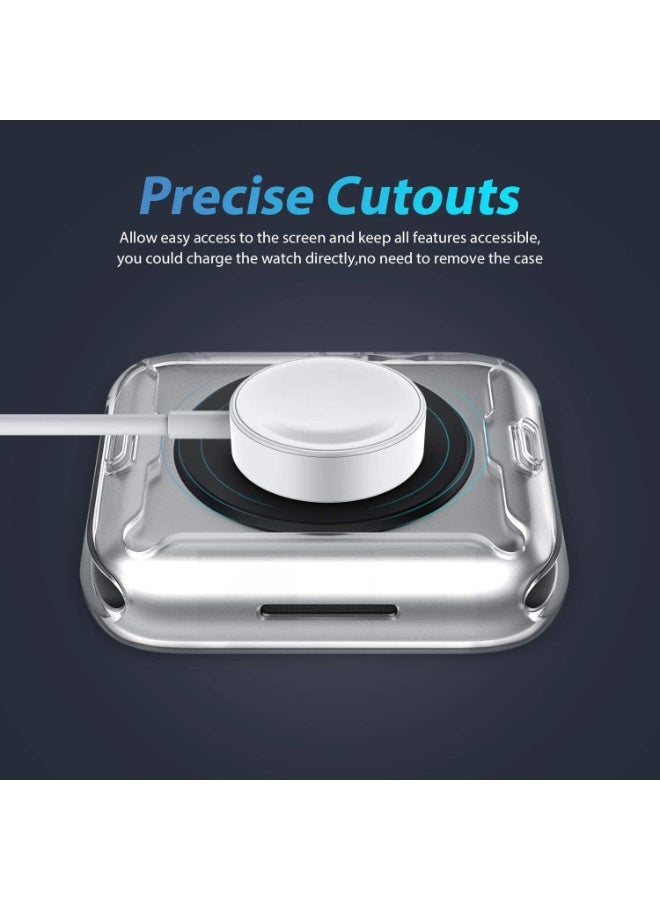 wexon Case for Apple Watch s10 Size 46mm Soft Slim TPU All Around Protective Shell Anti-Scratch Bumper Cover Case for Apple Watch Series s10 size (46mm) - Image 5