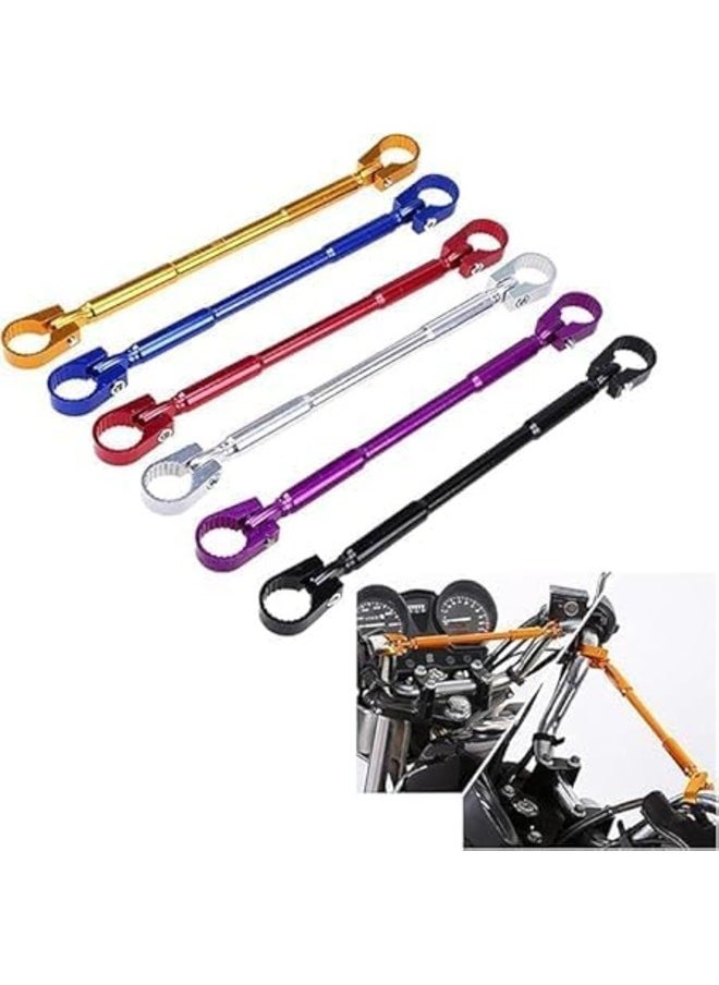 Generic Aluminum Adjustable Motorcycle Modified Strengthen Balance Handlebar Crossbar Motocross Handle Bar Balance for Dirt Bike Handle Grip (large) (gold)  - Image 2