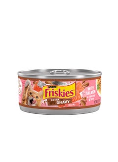 Nestle nestle purina friskies cat wet food extra gravy chunky salmon 5.5oz pack of 6 