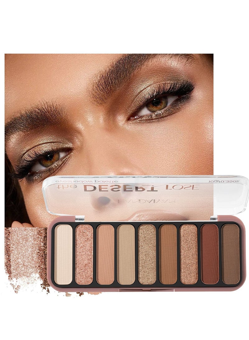Handaiyan 9-Color Eyeshadow Palette Matte Shimmer High-Pigment Everyday Wear - Image 1