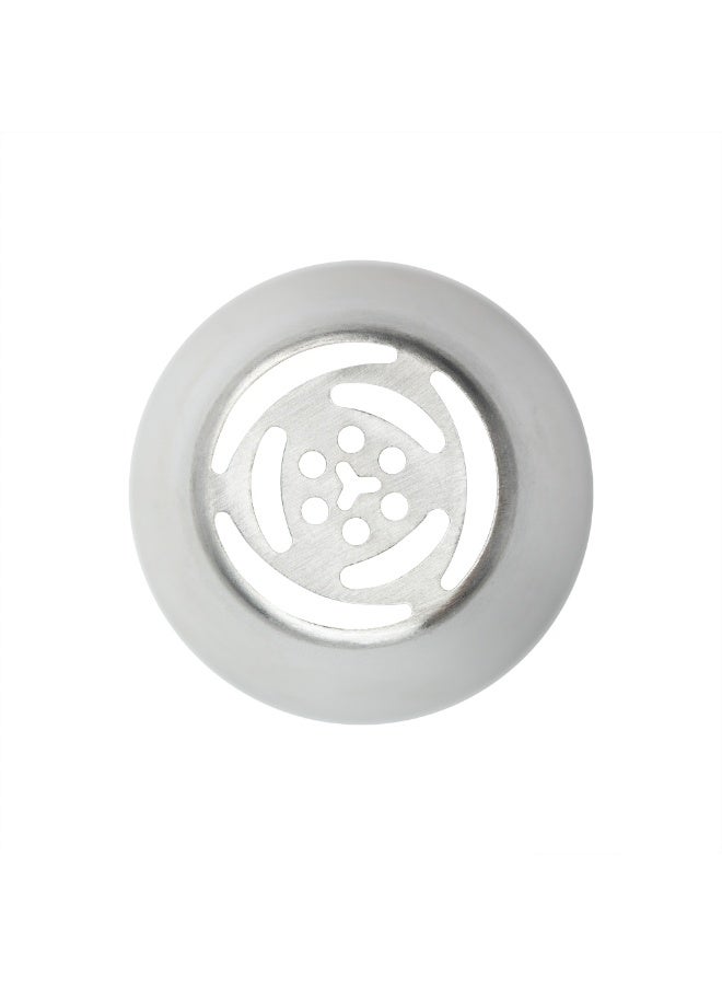 Restaurantware رأس أنابيب روسي، رأس أنابيب لتزيين كعكة الورد - #49، مقاوم للتآكل، رأس تزيين من الفولاذ المقاوم للصدأ لتزيين الكعك، قابل للغسل في غسالة الصحون، لتزيين الكب كيك، الكعك، أو البسكويت - Image 1