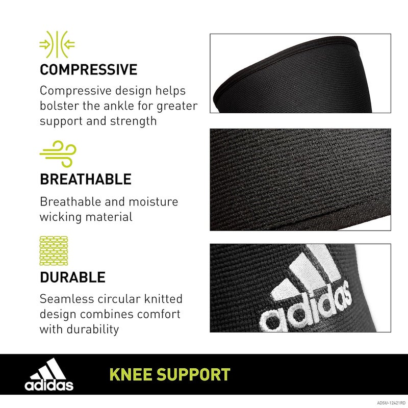 Adidas Knee Support Size S Compression Sleeve for Stability & Injury Prevention During Training - Image 2