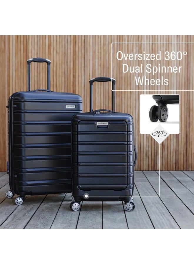 Samsonite أومني 2 حقيبة سفر صلبة قابلة للتوسيع مع عجلات، أسود منتصف الليل، حجم كبير 28 بوصة - Image 2