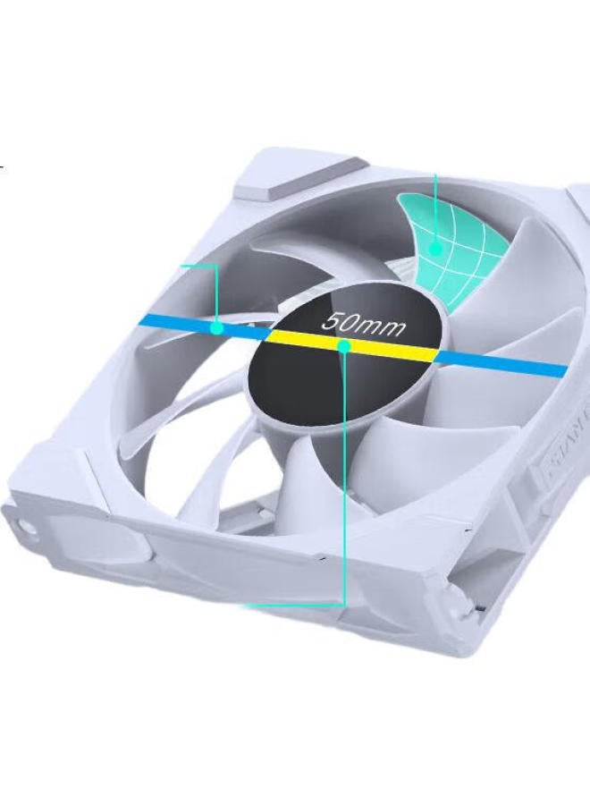 Phanteks Phanteks M25 Forward G2 2Nd Generation Fan, 12Cm Case Water Cooling Radiator, 3-Piece Set, White Fan (Argb Infinite Mirror/Hidden Screws/Pwm Temperature Control) - Image 3