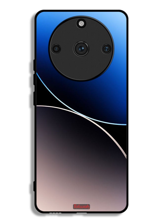 Tolwak Realme 11 Pro Plus Protective Case Cover Curve Lines Pattern - Image 1