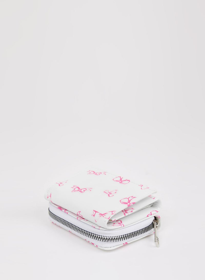 DeFacto Bow Printed Faux Leather Wallet  - Image 2