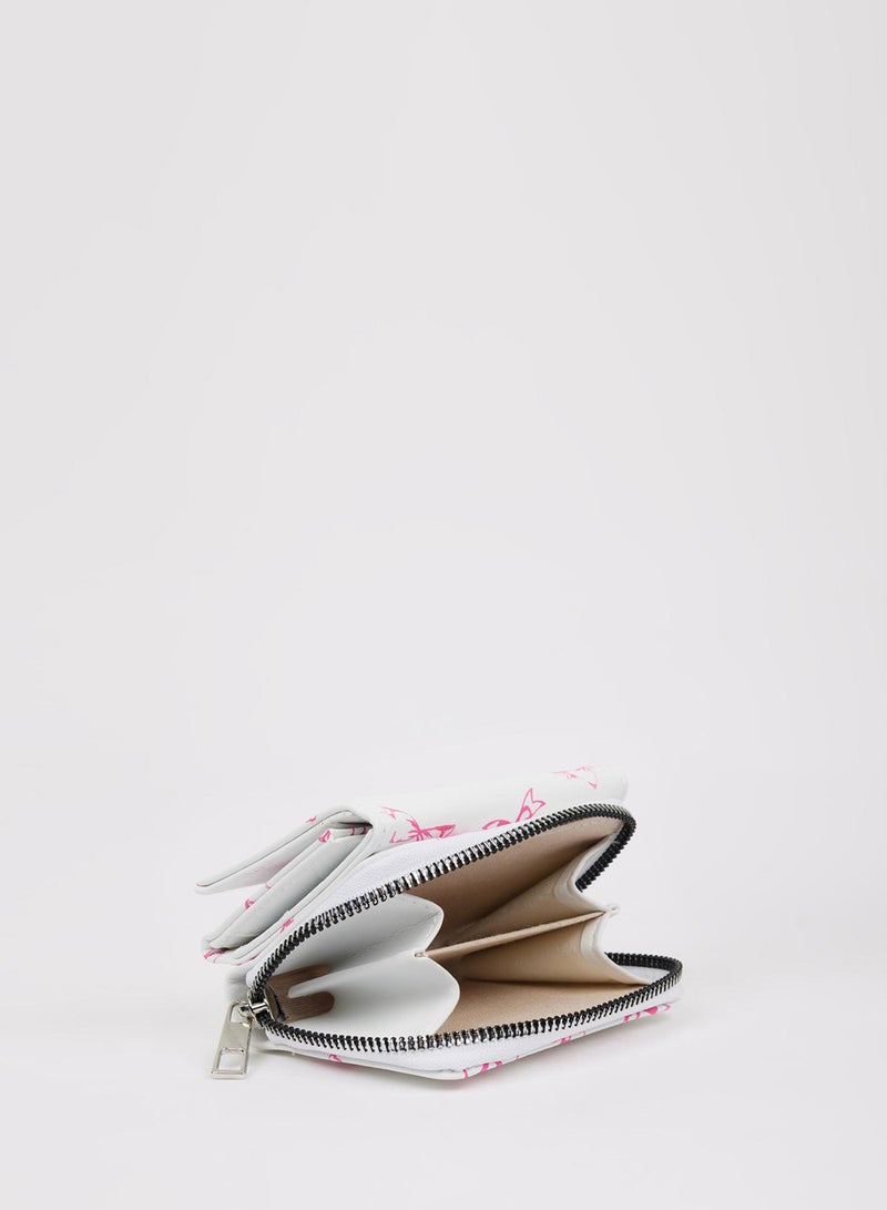 DeFacto Bow Printed Faux Leather Wallet  - Image 4