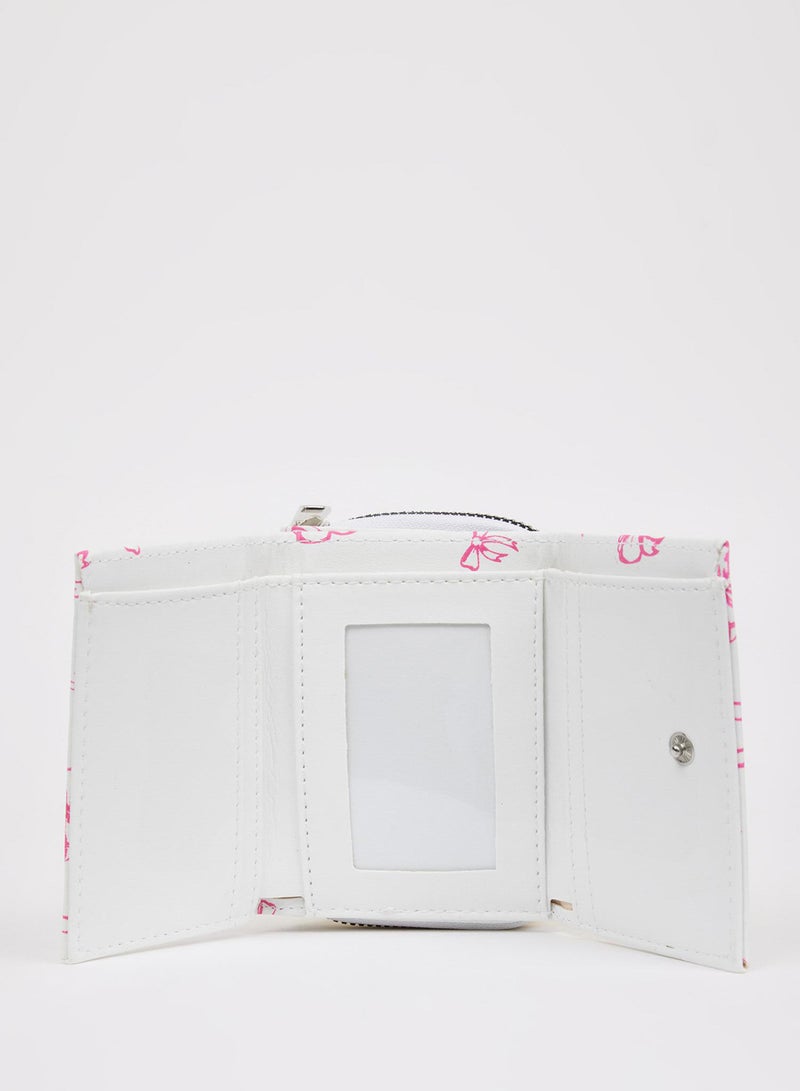 DeFacto Bow Printed Faux Leather Wallet  - Image 3