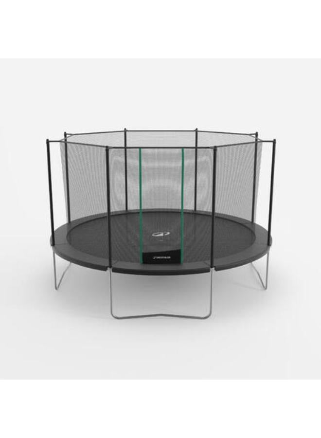 دوميوس ترامبولين دائري بشبكة وتركيب بدون أدوات - أسود - Image 1