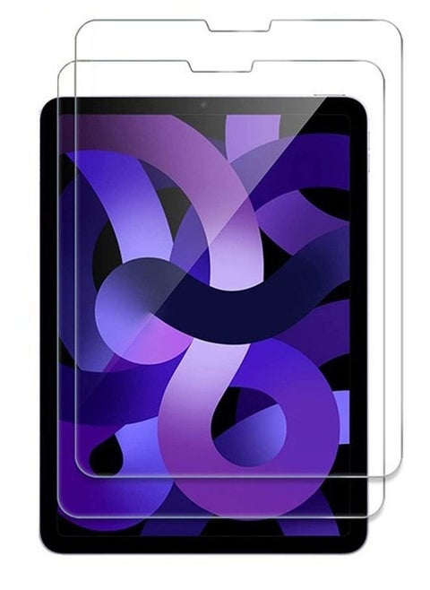 2 قطعة واقي شاشة لجهاز iPad Air 5/Air 4 10.9، واقي شاشة من الزجاج المقوى لجهاز Air 5 2022/Air 4 2020
