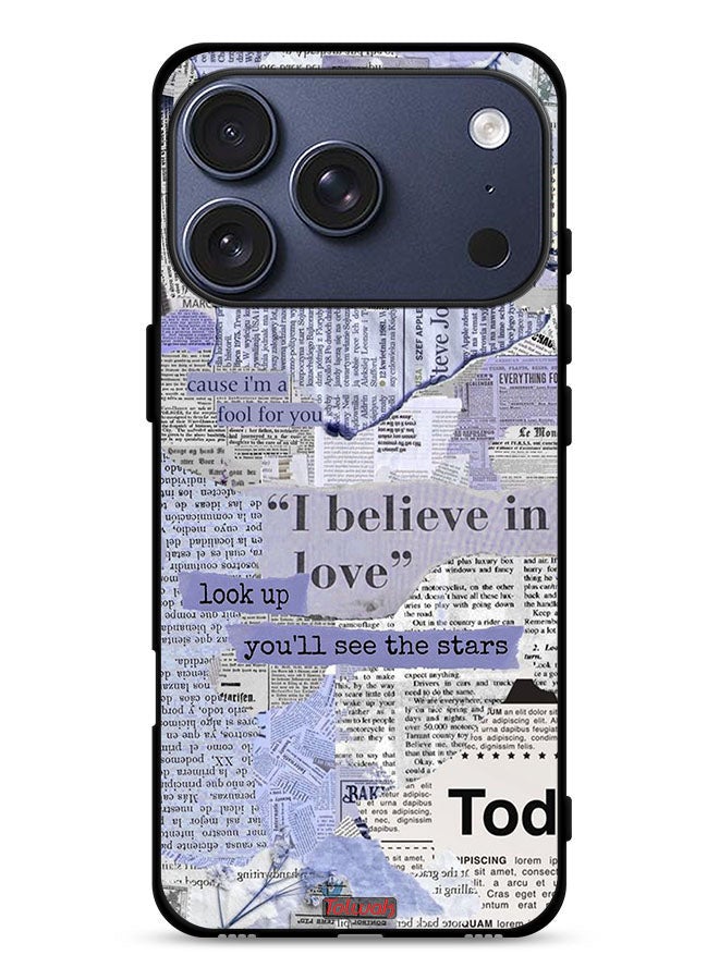 Tolwak Apple iPhone 17 Pro Protective Case Cover Newspaper Pieces - Image 1