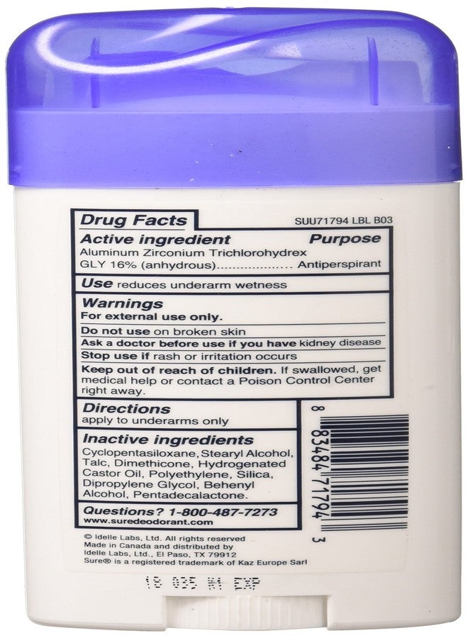 Sure Original Solid Unscented, Anti-Perspirant Deodorant 2.70 oz (Pack Of 3) - Image 2