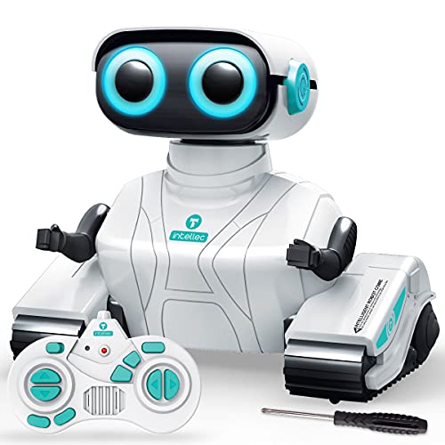 KaeKid Robots for Kids, 2.4Ghz Remote Control Robot Toys with LED Eyes & Flexible Arms, Dance & Sounds, RC Toys for 3 4 5 6 7 8 Year Old Boys Girls (White) - Image 1