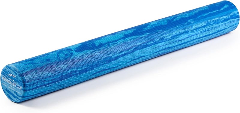 OPTP PRO-Roller Soft Density Foam Roller – Low Density Soft Foam Roller for Physical Therapy, Pilates, Yoga Foam Roll Exercises, and Muscle Recovery - Blue 36" x 4" - Image 1