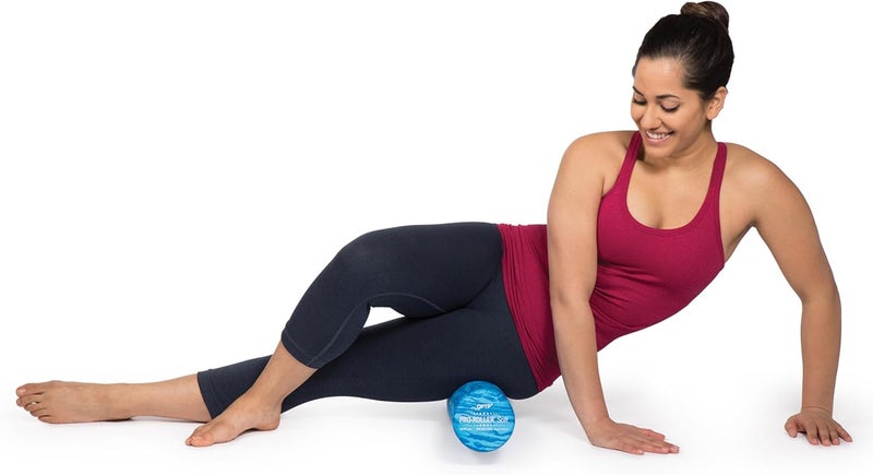 OPTP PRO-Roller Soft Density Foam Roller – Low Density Soft Foam Roller for Physical Therapy, Pilates, Yoga Foam Roll Exercises, and Muscle Recovery - Blue 36" x 4" - Image 2