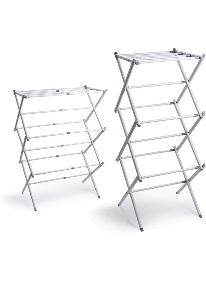 AIWANTO Foldable Clothes Drying Rack Stand – Heavy-Duty Laundry Hanger with Multiple Tiers, Collapsible Indoor & Outdoor Garment Dryer Organizer - Image 2