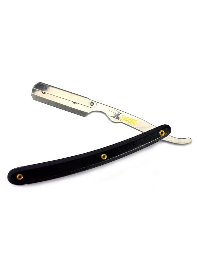 Classic Samurai شفرة حلاقة مستقيمة قابلة للطي من الفولاذ المقاوم للصدأ للرجال المحترفين في الحلاقة - Image 5