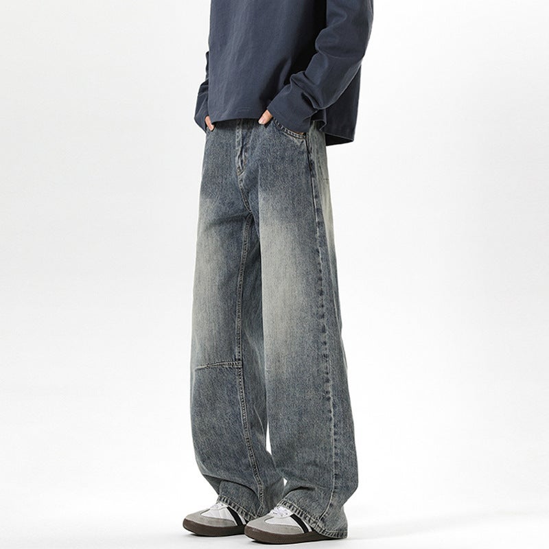 Unisex Classic Denim Jeans Loose Fit Daily Outdoor Wear - Image 1